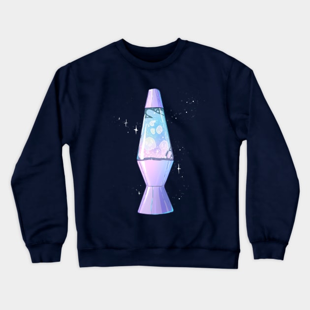 Spirits in the Lava Lamp Crewneck Sweatshirt by paintdust